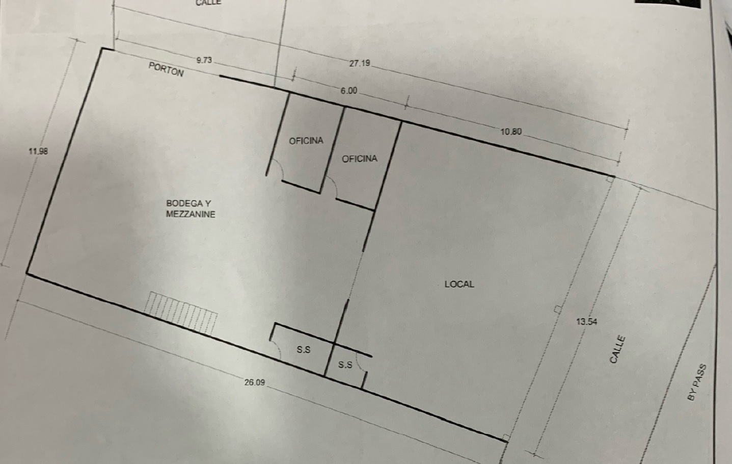 TERRENO CON INFRAESTRUCTURA PARA BODEGA Y LOCALES COMERCIALES, FRENTE BY PASS, SANTA ANA- METAPÁN